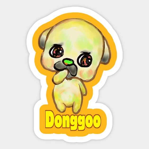 Baby Pug Donggoo Sticker by I am001